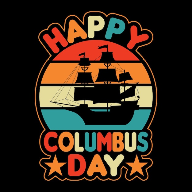 Columbus dag t-shirt hashtag