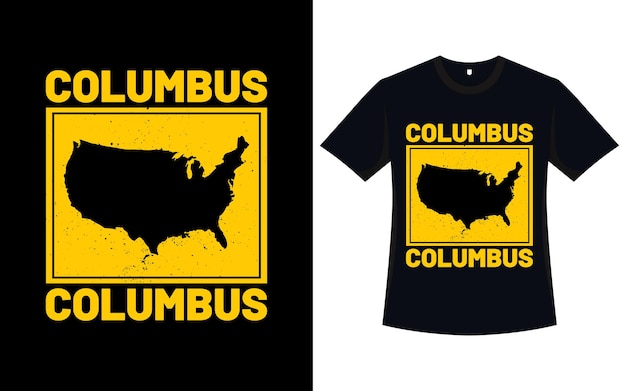 Columbus dag t-shirt ontwerp