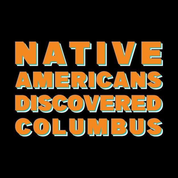 Columbus dag t-shirt ontwerp