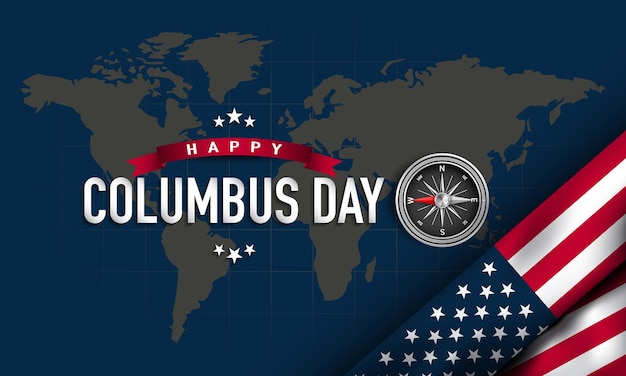 Columbus Day Background Design Vector Illustration