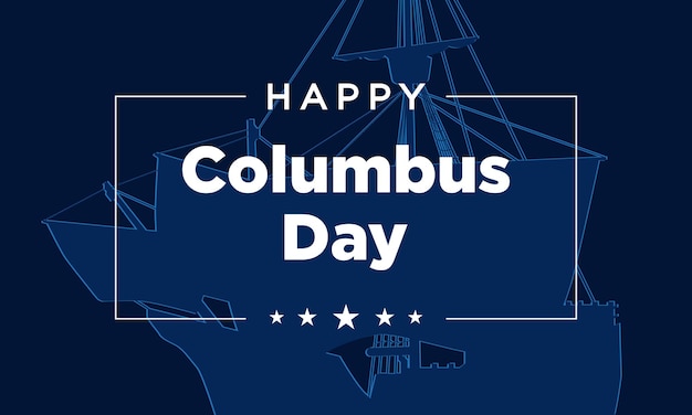 Columbus Day Background Design Vector Illustration