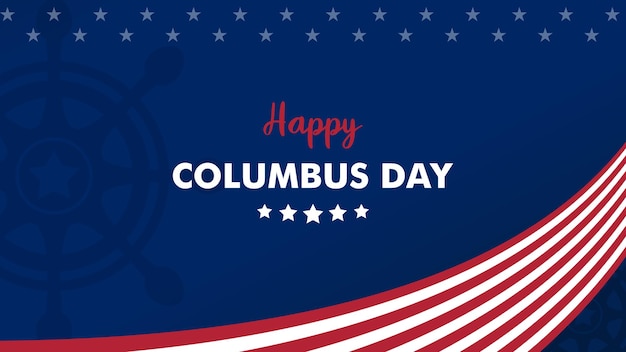 Columbus day background for presentation and education