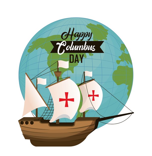 columbus day concept