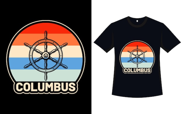 Columbus day t-shirt design