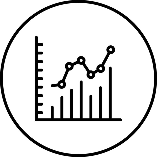 Икона векторной диаграммы столбцов иллюстрация икон Infographics