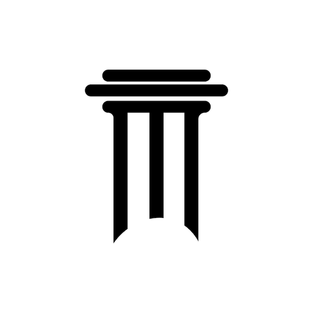 Дизайн векторного шаблона логотипа столбца