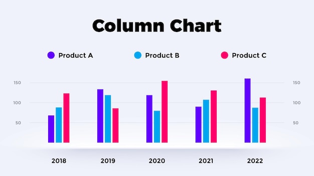 Column vector infographic presentation template circle diagram chart