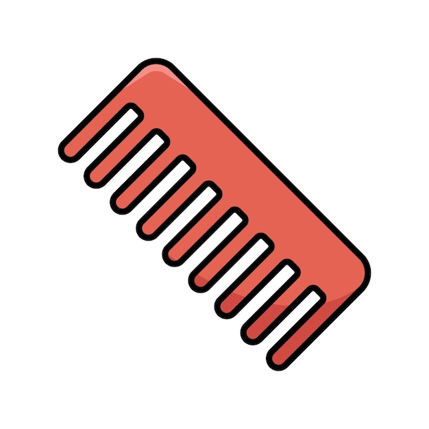 Vector comb icon vector design template in white background