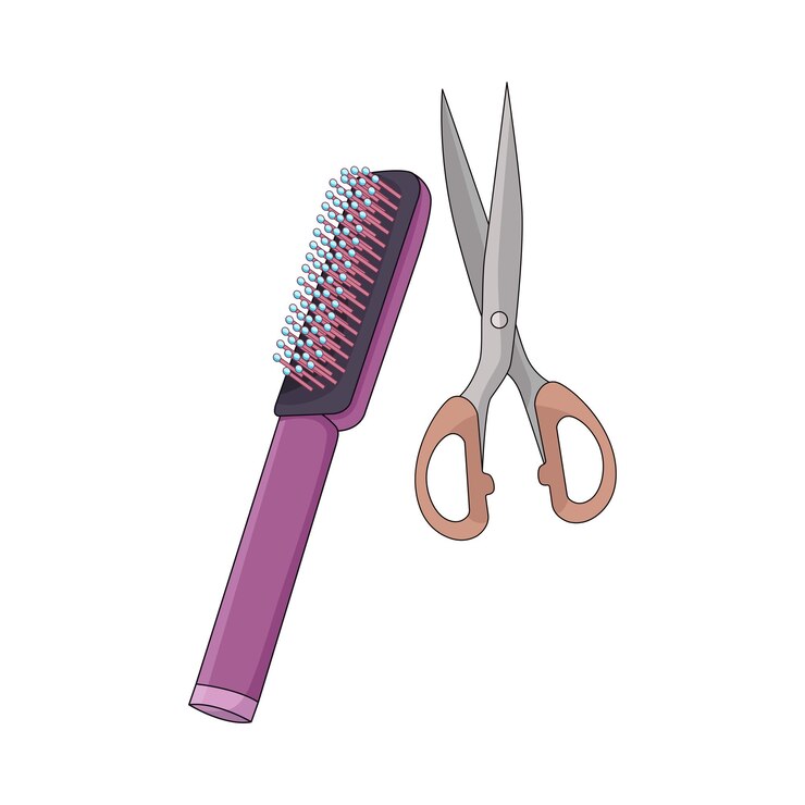Vector comb illustration