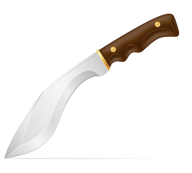 Combat knife weapon for killing  illustration isolated on background