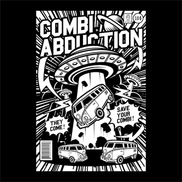 Combi abduction comic cover art