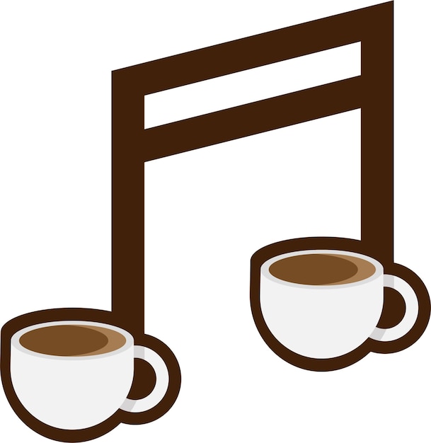 The combination of the coffee cup icon and the tone icon makes the logo unique and aesthetic