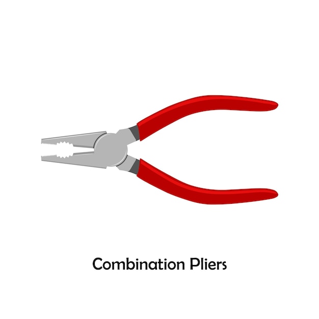 Combination pliers color vector Symbol for mechanical engineering carpentry mechanic engineer