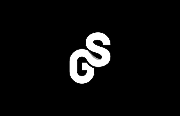 Combineer gekoppelde eerste letter GS-logogram