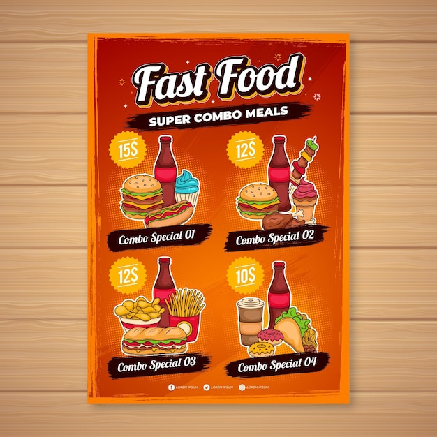 Combo meals - poster