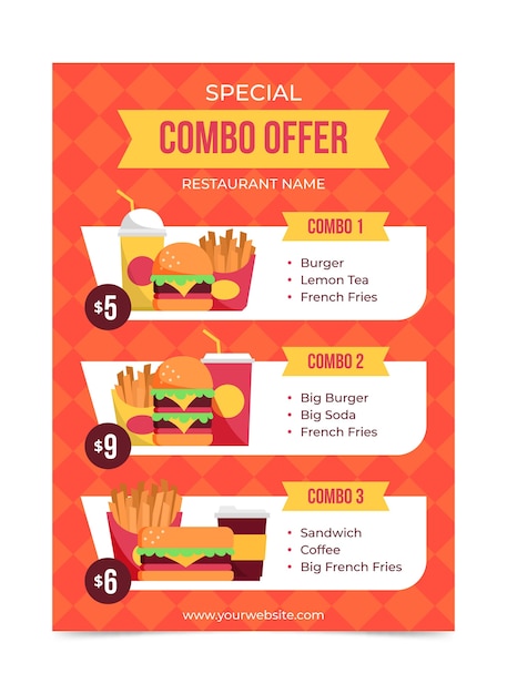 combo meals - poster