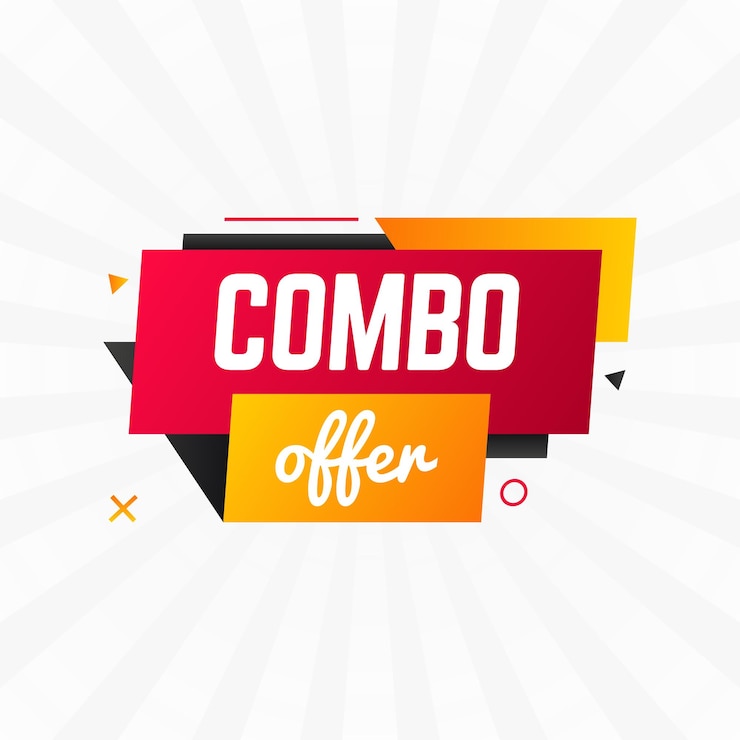 Vector combo offer sale banner design