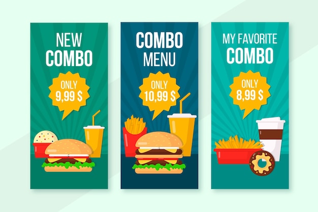 Combo offers banners set