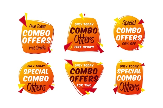 Combo offers label template collection