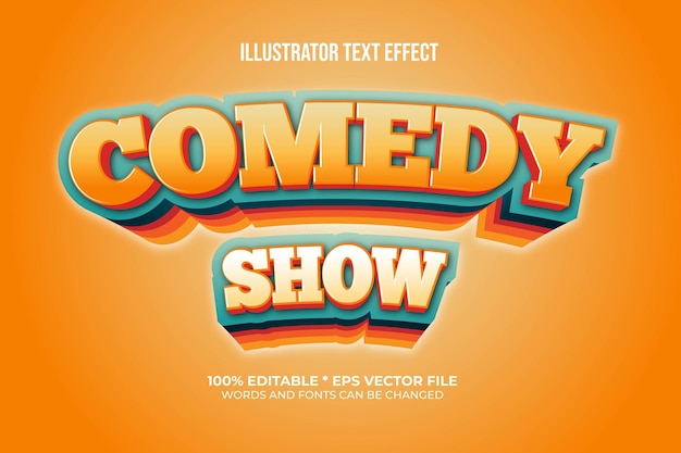 Comedy Show Editable Text Effect