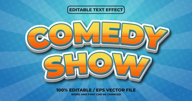 Comedy show text effect style