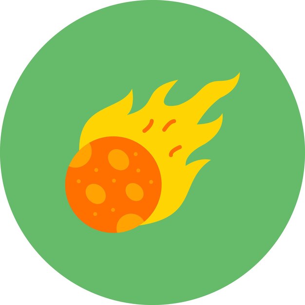 Vector comet icon