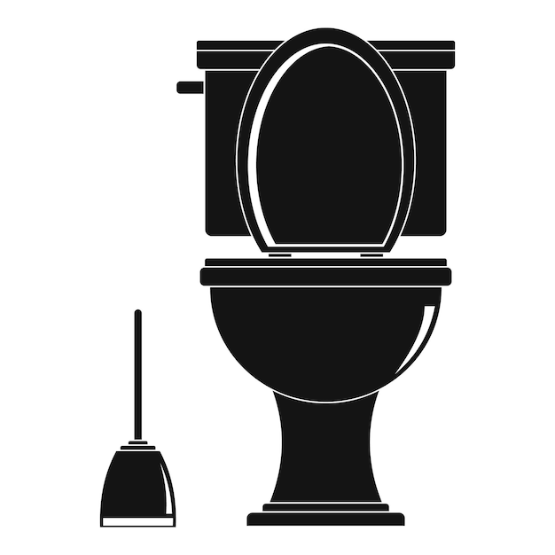 편안한 화장실 아이콘 웹에 대 한 편안한 화장실 벡터 아이콘의 간단한 그림