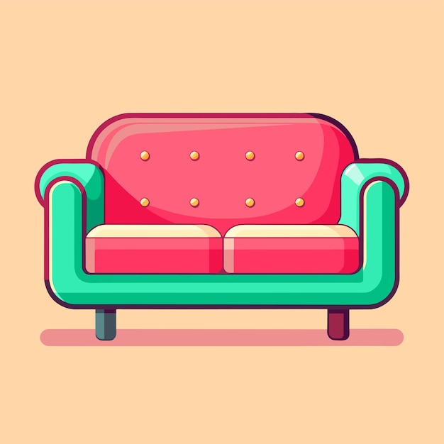 Vector comfortable sofas vector illustration