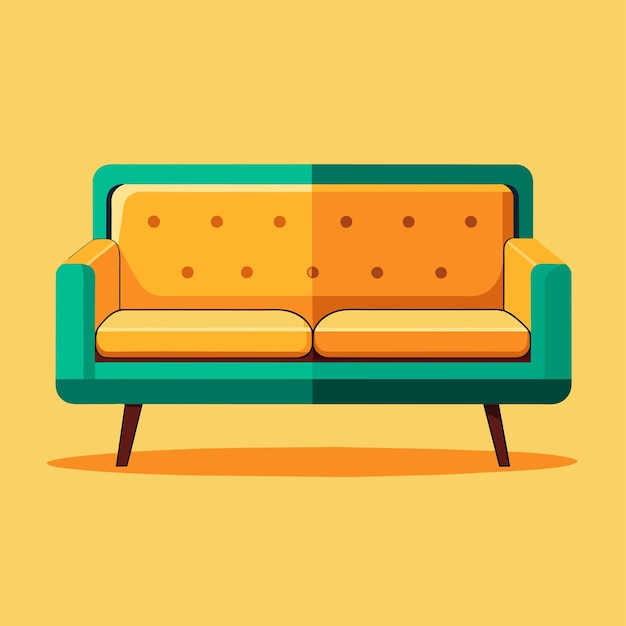 Comfortable sofas vector illustration