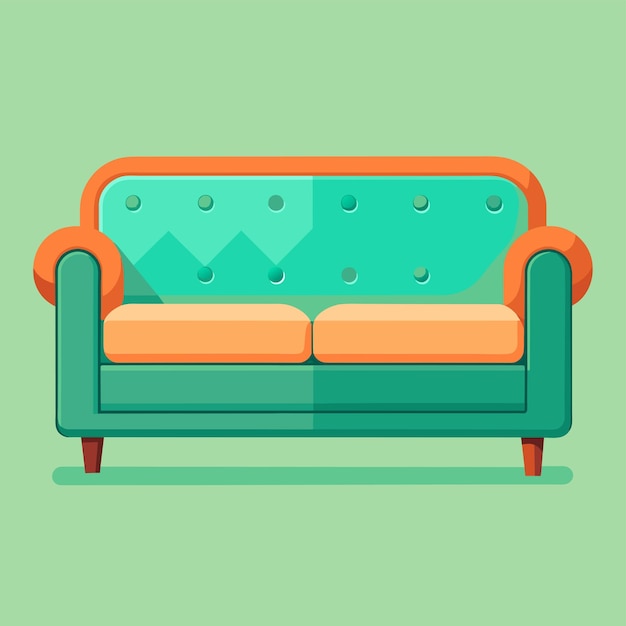 Vector comfortable sofas vector illustration