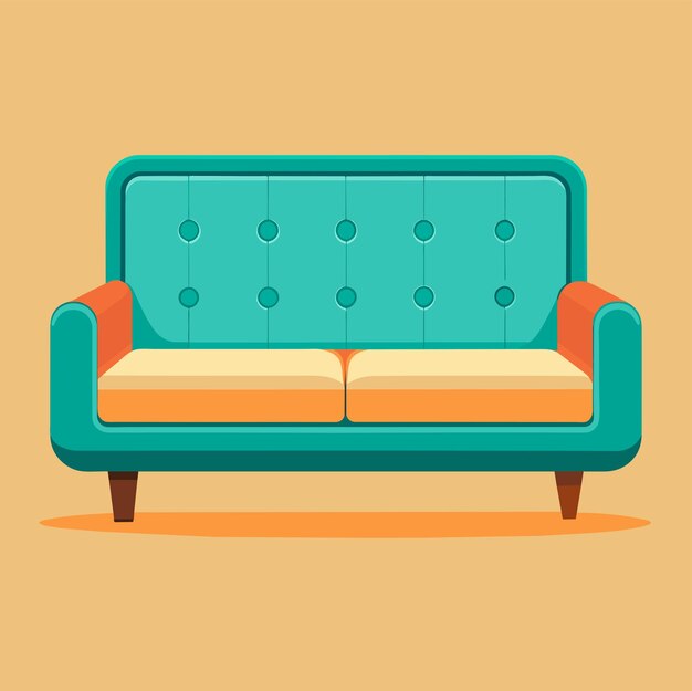 Comfortable sofas vector illustration