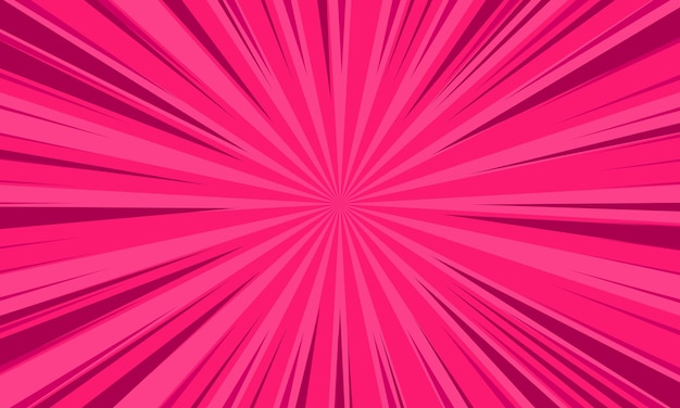 Vector comic abstract zoom pink background