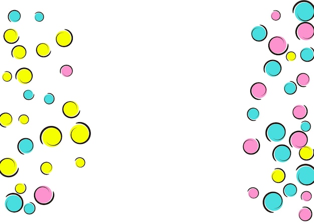 Комический фон с поп-арт конфетти в горошек