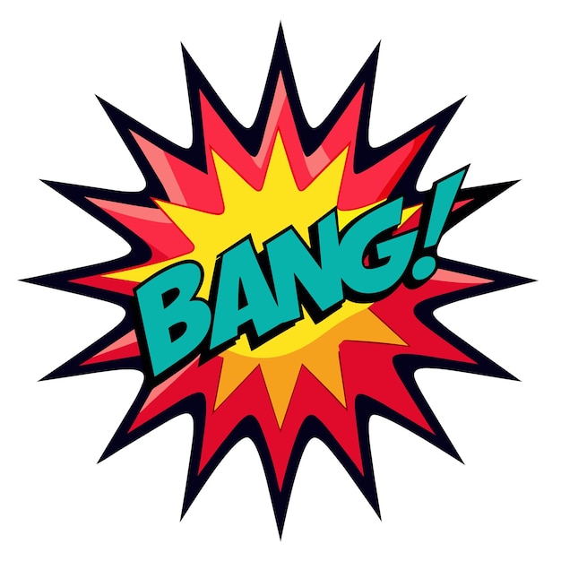 Comic Bang Splash Vector Illustration