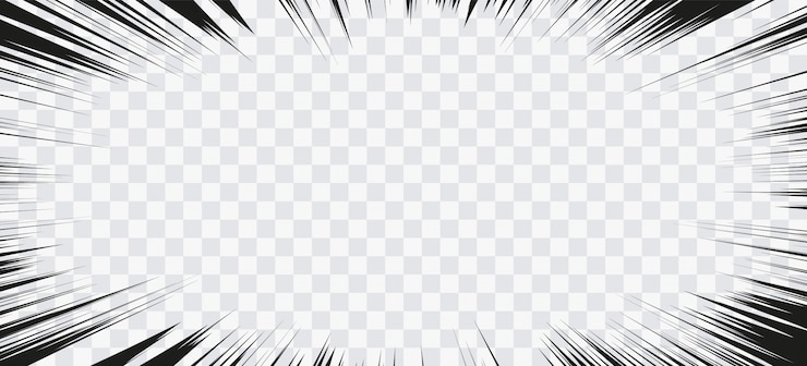 Vector 만화 액션 라인. 스피드 라인 만화 프레임