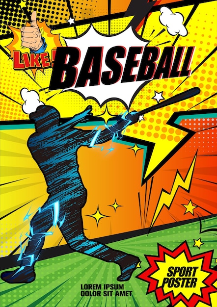 A comic book cover that says " like a baseball " on it.