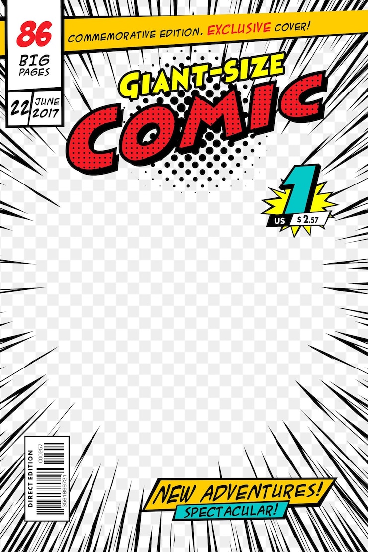 Vector コミックブックカバーベクトルイラストスタイルの漫画