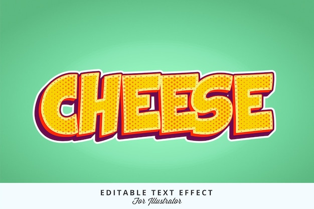 Comic Book Editable Text Effects for Illustrator