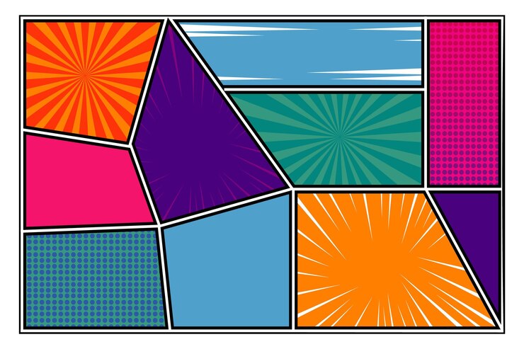 Comic Book Flat Abstract Background
