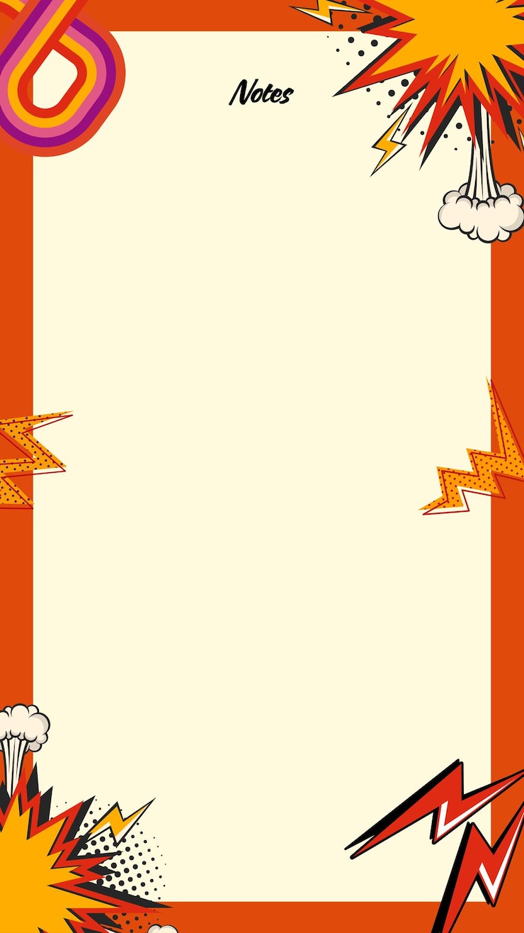 Vector レトロデザインと爆発の漫画ノートページ