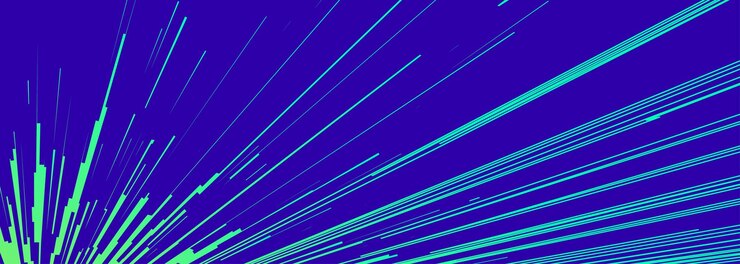 Vector comic book speed lines neon green color
