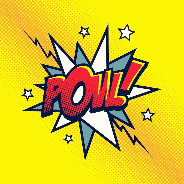 Premium Vector Comic book template word comic pow Premium Vector Comic book template word comic pow