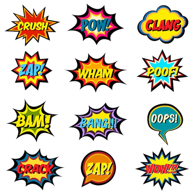 Comic book words