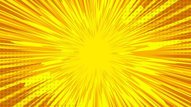 Vector comic boom background on yellow comic boom background on yellow