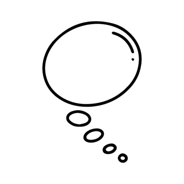 Comic bubble chat icon element