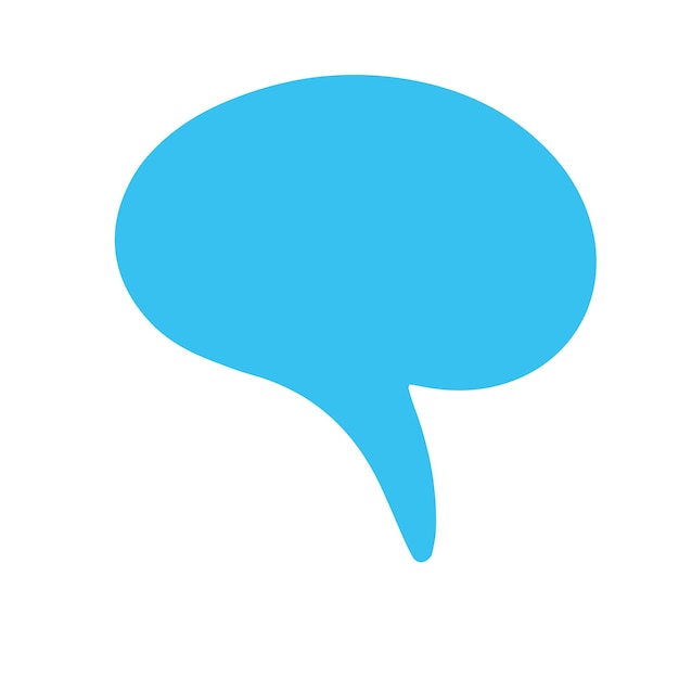 Comic bubble chat icon element