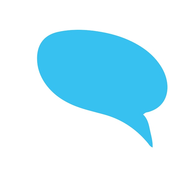 Comic bubble chat icon element