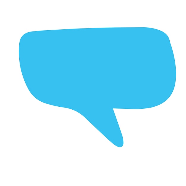 Comic bubble chat icon element