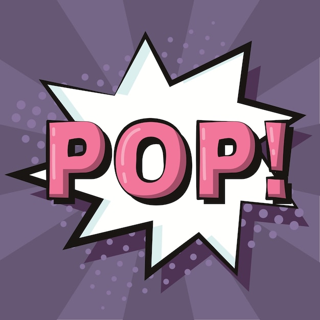 Comic bubble chat met uitdrukking Vector illustratie
