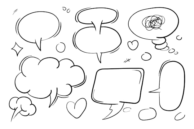 Comic bubbles for design purposes